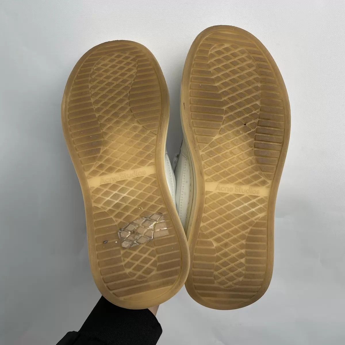 Acne Studios ACNE White Leather Sneakers 37 260312WQQ3H03 Size US 6.5 / IT 36.5 - 8 Thumbnail