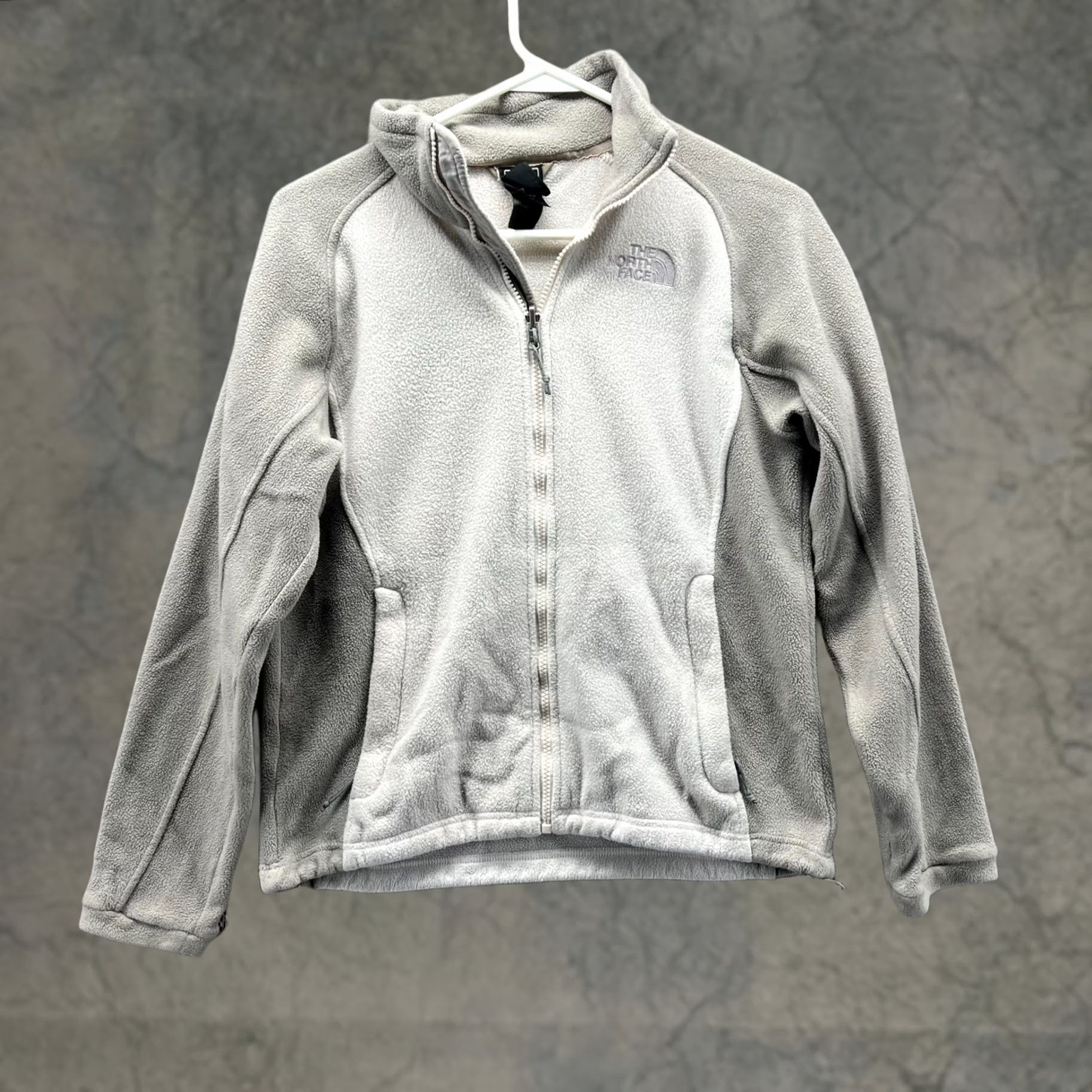 The North Face VINTAGE The North Face Denali Jacket Women Small Beige Full Zip Fleece Sherpa Polartec Size S / US 4 / IT 40 - 1 Thumbnail