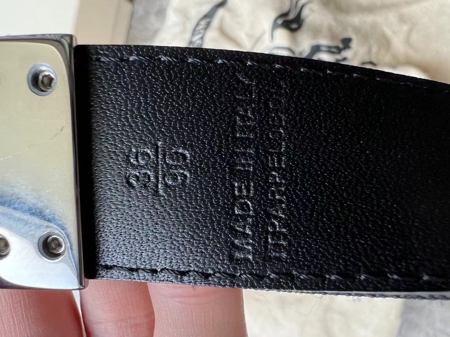Burberry Burberry Men's Check Belt 90 Size ONE SIZE - 4 Thumbnail