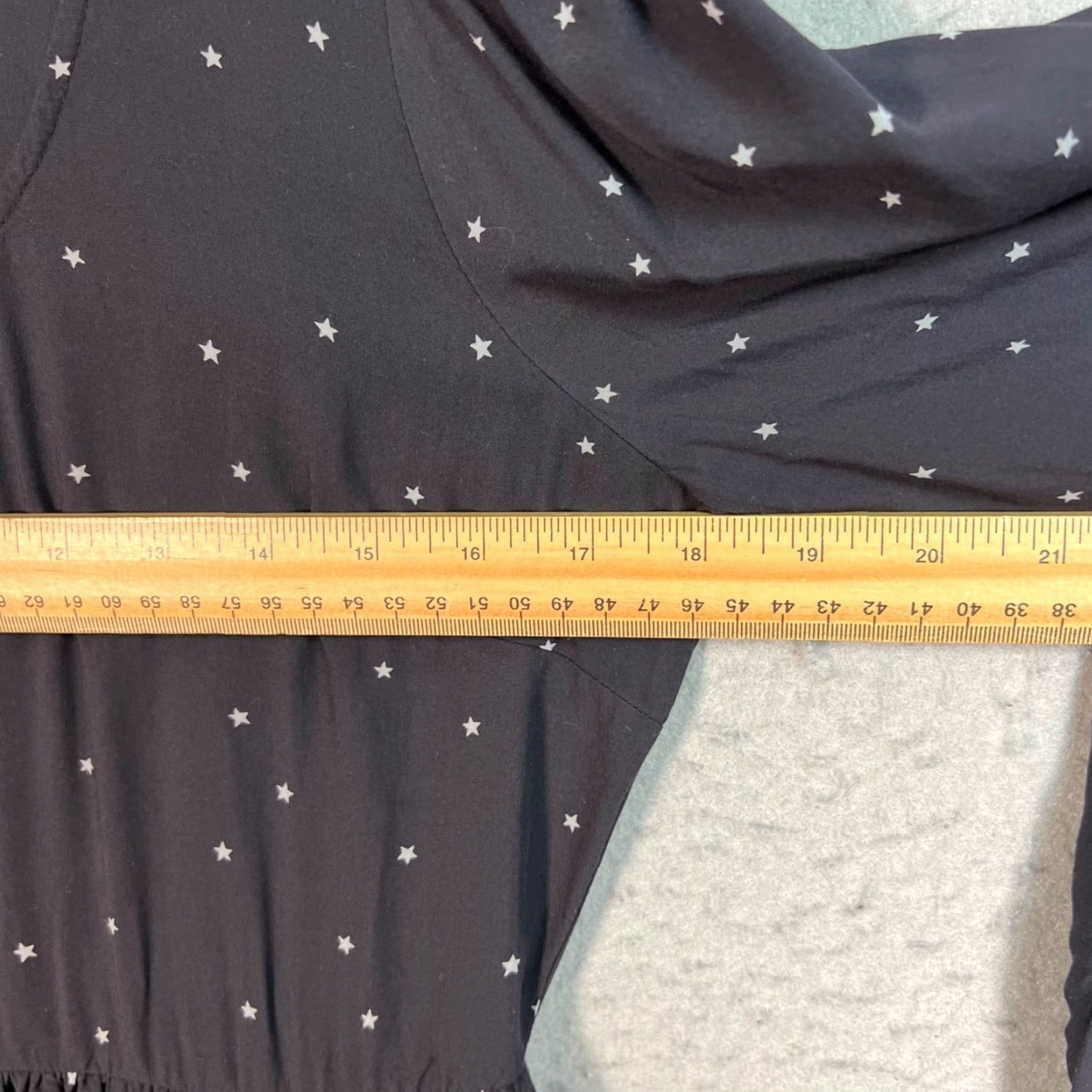 Madewell Madewell Dress Woman Midi Black Long-Sleeve Star Print Polyester Blend Size M / US 6-8 / IT 42-44 - 6 Thumbnail