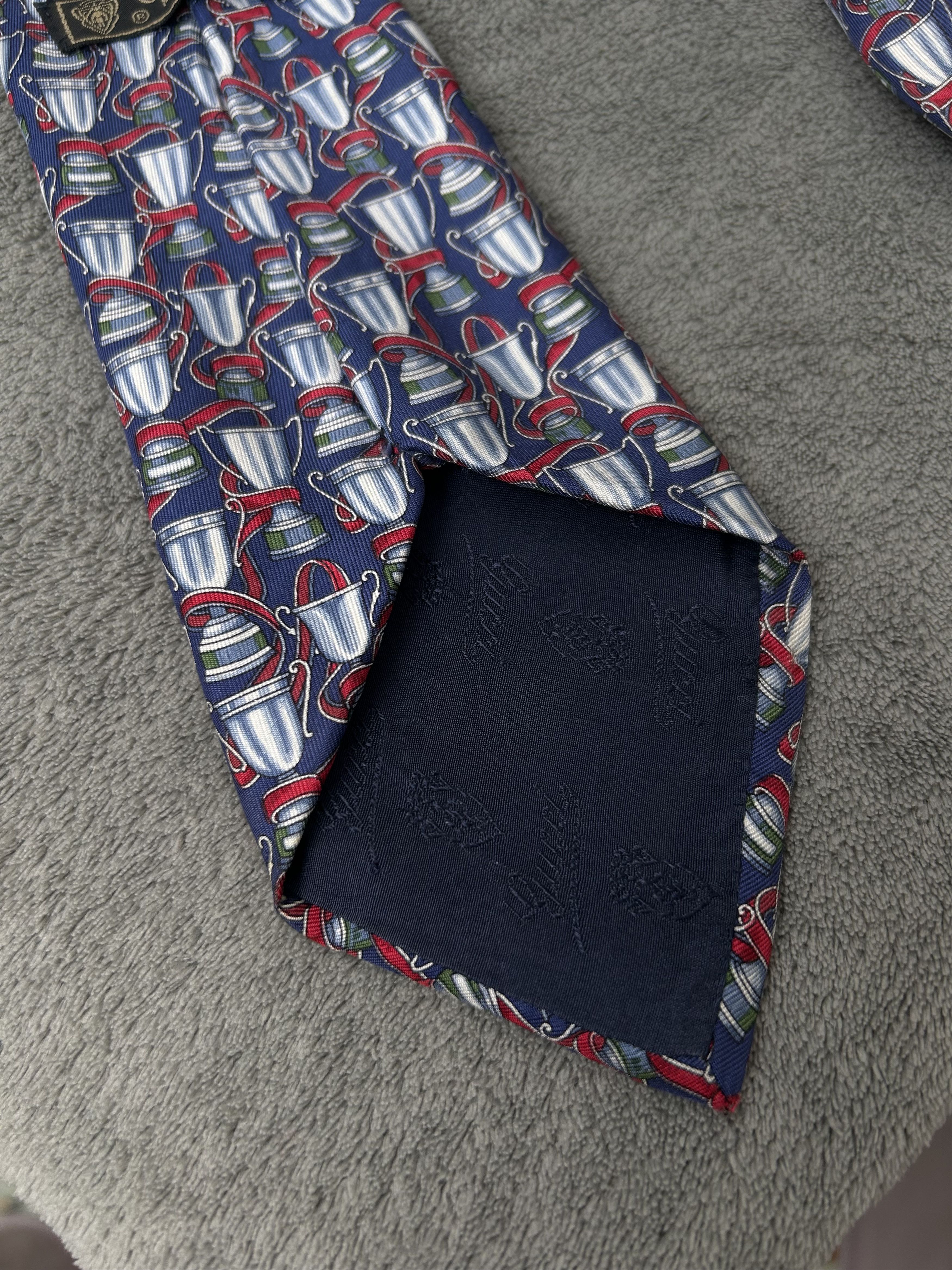 Gucci Gucci Vintage Silk Patterned Tie Size ONE SIZE - 5 Thumbnail