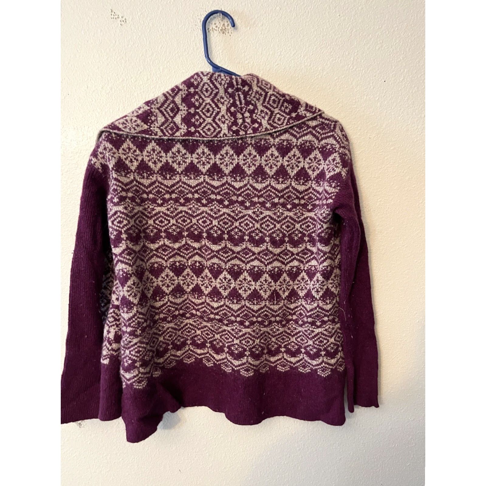 American Eagle Outfitters American Eagle Outfitters Open Front Long Sleeve Cardigan Sweater Womens Small Purple Gray Size S / US 4 / IT 40 - 2 Thumbnail