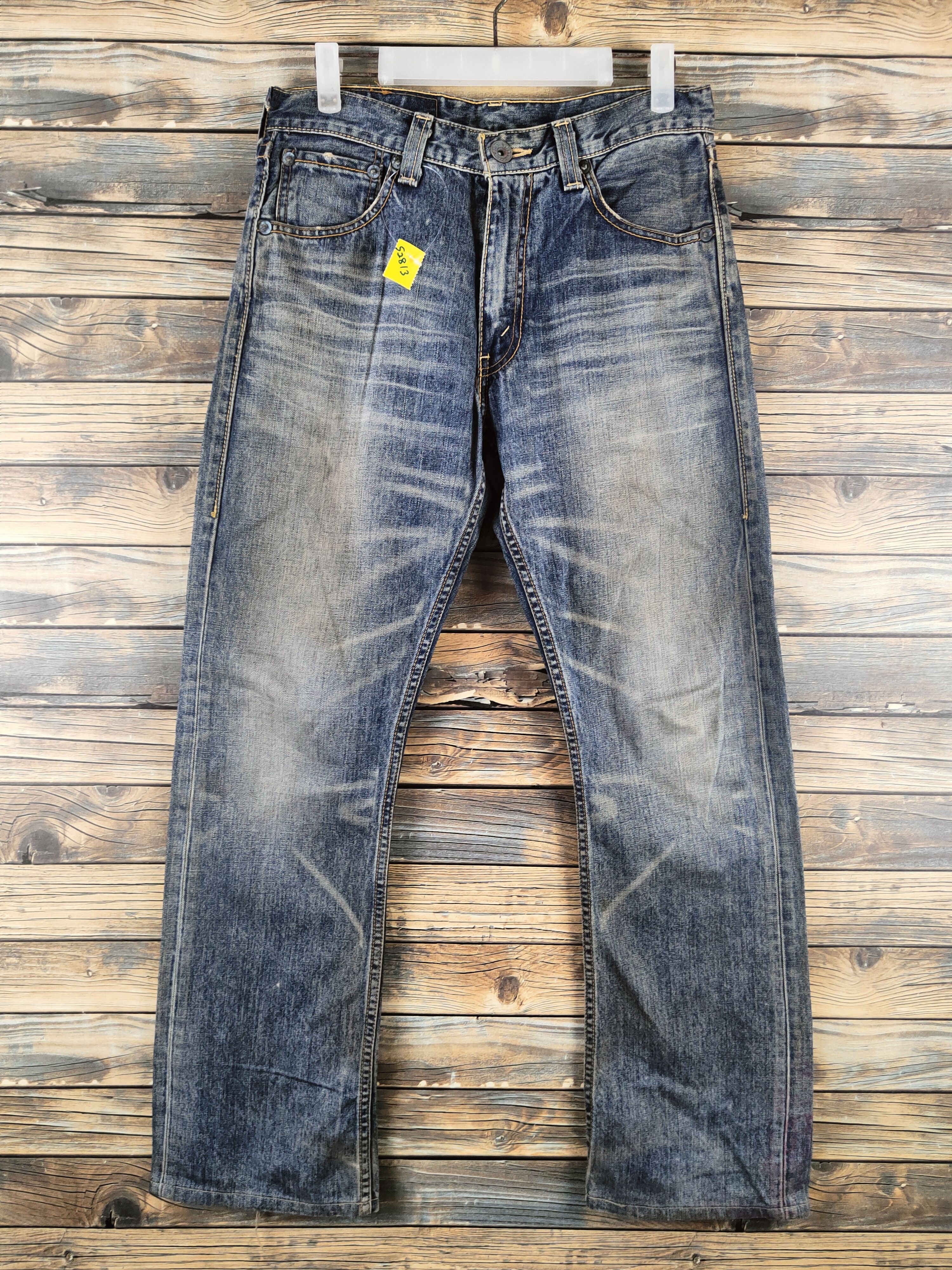 Levi's 507 Levi's Blue Distressed Ripped denim Jeans #S2813 Size US 30 / EU 46 - 1 Thumbnail