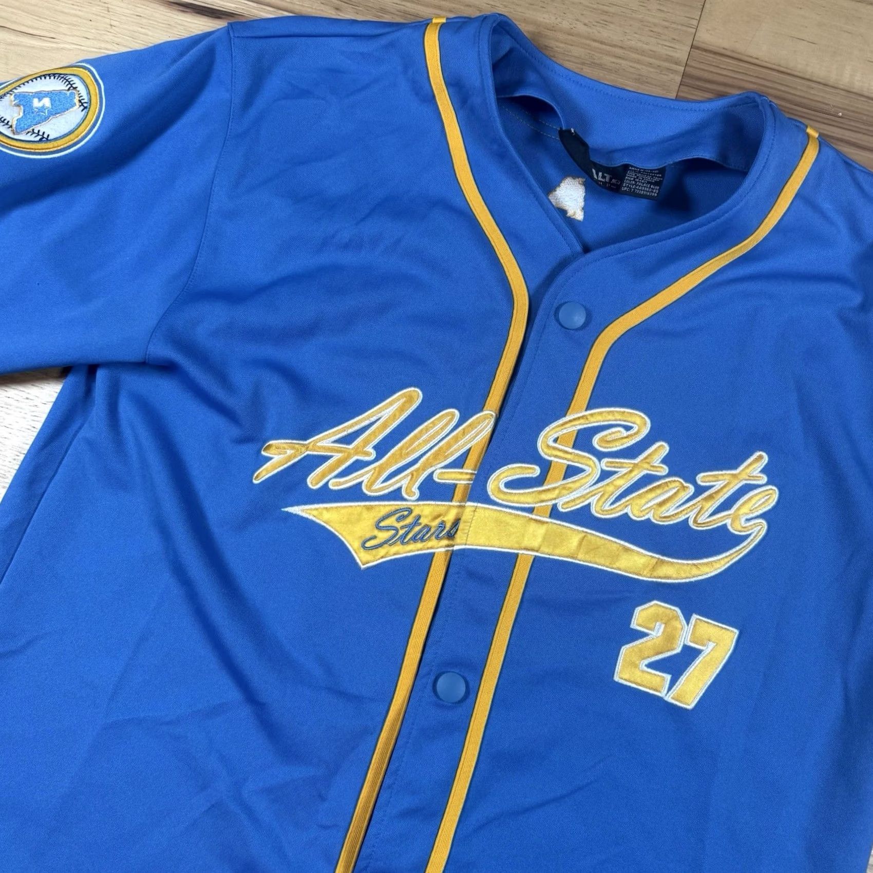 Starter VTG Starter Baseball Jersey Mens M Blue All Star Stitched Stars Asphalt Legend Shirt Size US M / EU 48-50 / 2 - 2 Thumbnail