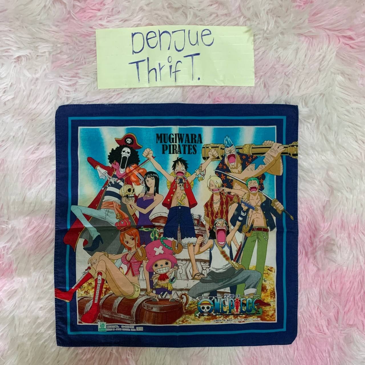 Japanese Brand × One Piece One Piece Mugiwara Pirates Handkerchief Bandana Anime Manga Size ONE SIZE - 1 Thumbnail