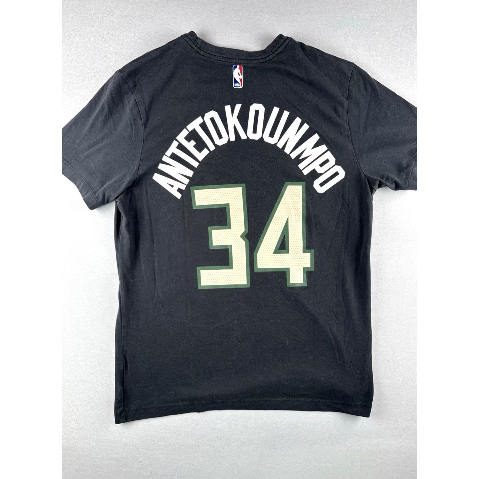 Nike Nike Giannis 34 Milwaukee Bucks T Shirt Black NBA Basketball Tee Size M Size US M / EU 48-50 / 2 - 6 Thumbnail