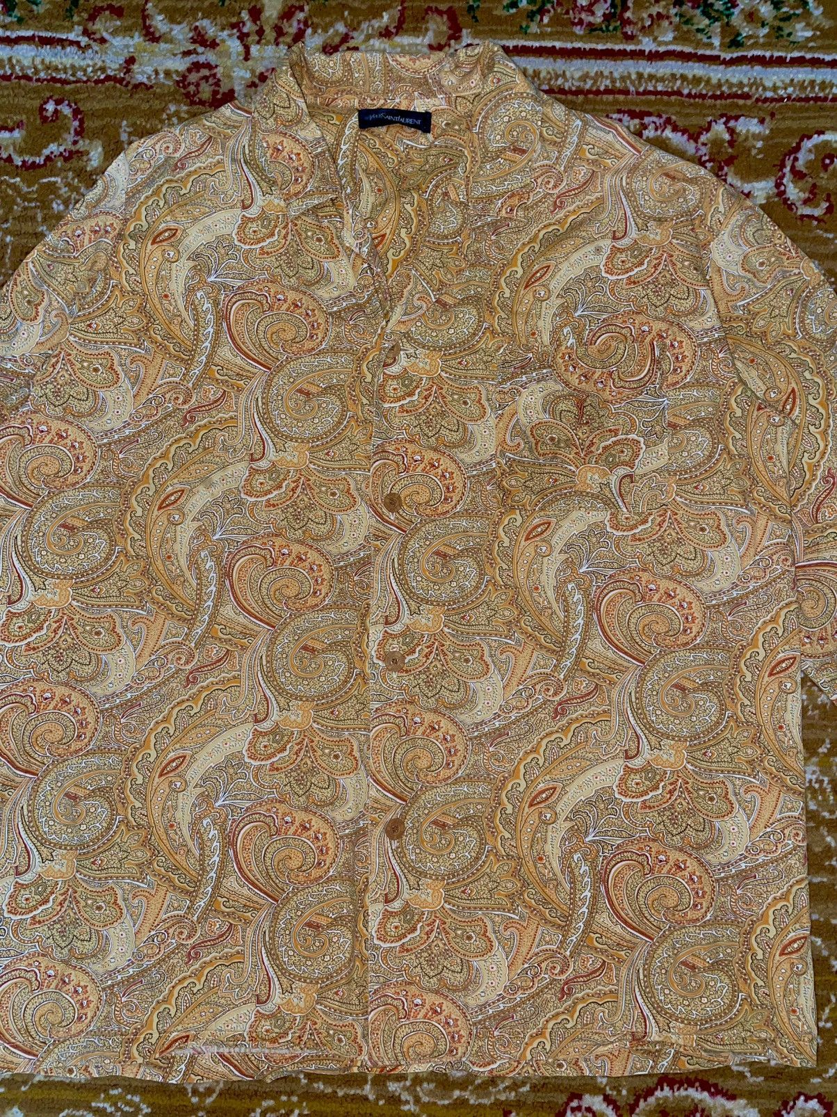 Yves Saint Laurent 90s Paisley Yves Saint Laurent YSL Size US L / EU 52-54 / 3 - 3 Thumbnail