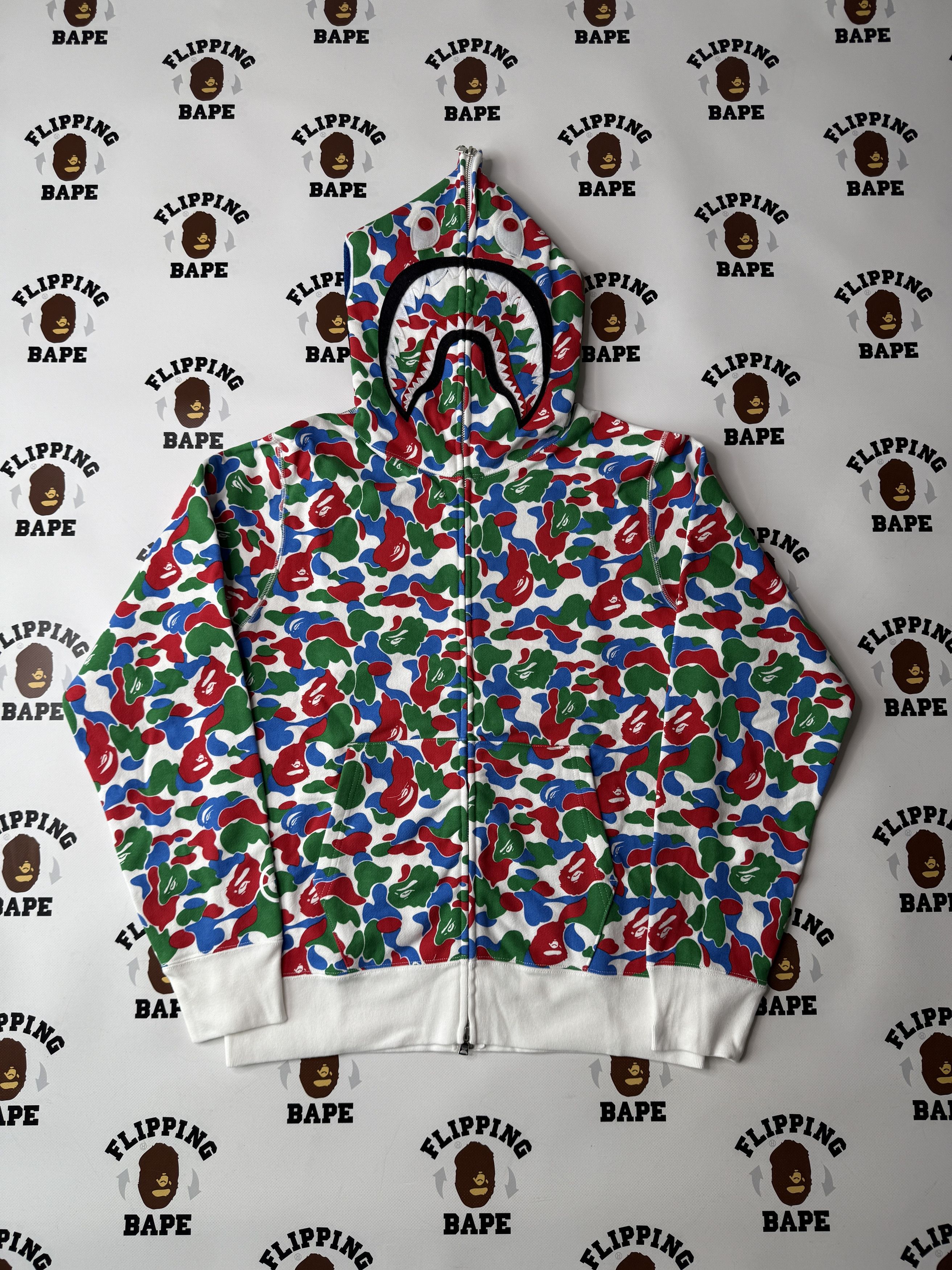 Bape BAPE QINGDAO SEPARATE SHARK FULL ZIP HOODIE Size US M / EU 48-50 / 2 - 2 Thumbnail