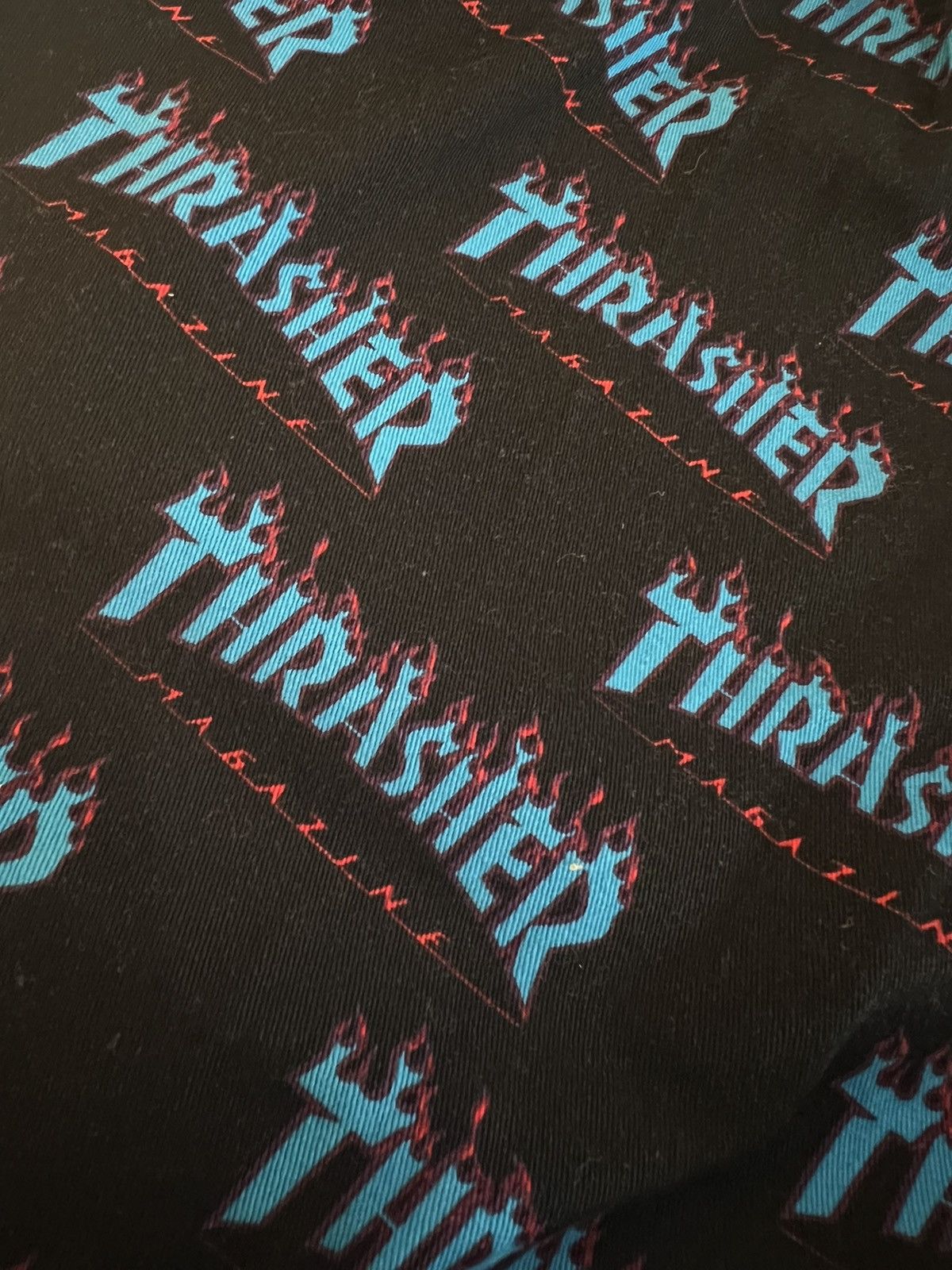 Supreme × Thrasher NEW Supreme x Thrasher Shorts Fire Black Blue Size Medium Size US 32 / EU 48 - 4 Thumbnail
