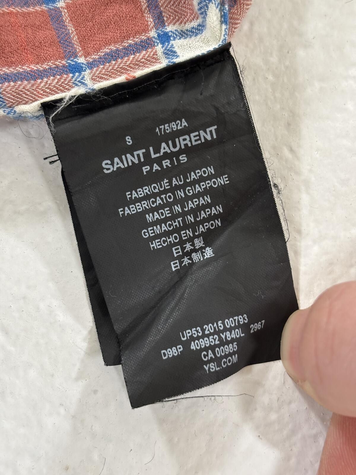 Saint Laurent Paris Saint Laurent Paris ss16 Surf Sound Flannel Size US S / EU 44-46 / 1 - 6 Thumbnail