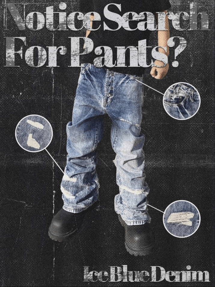 Other Y2K Blue Washed Destroyed Wide Leg jeans Size US 34 / EU 50 - 2 Thumbnail