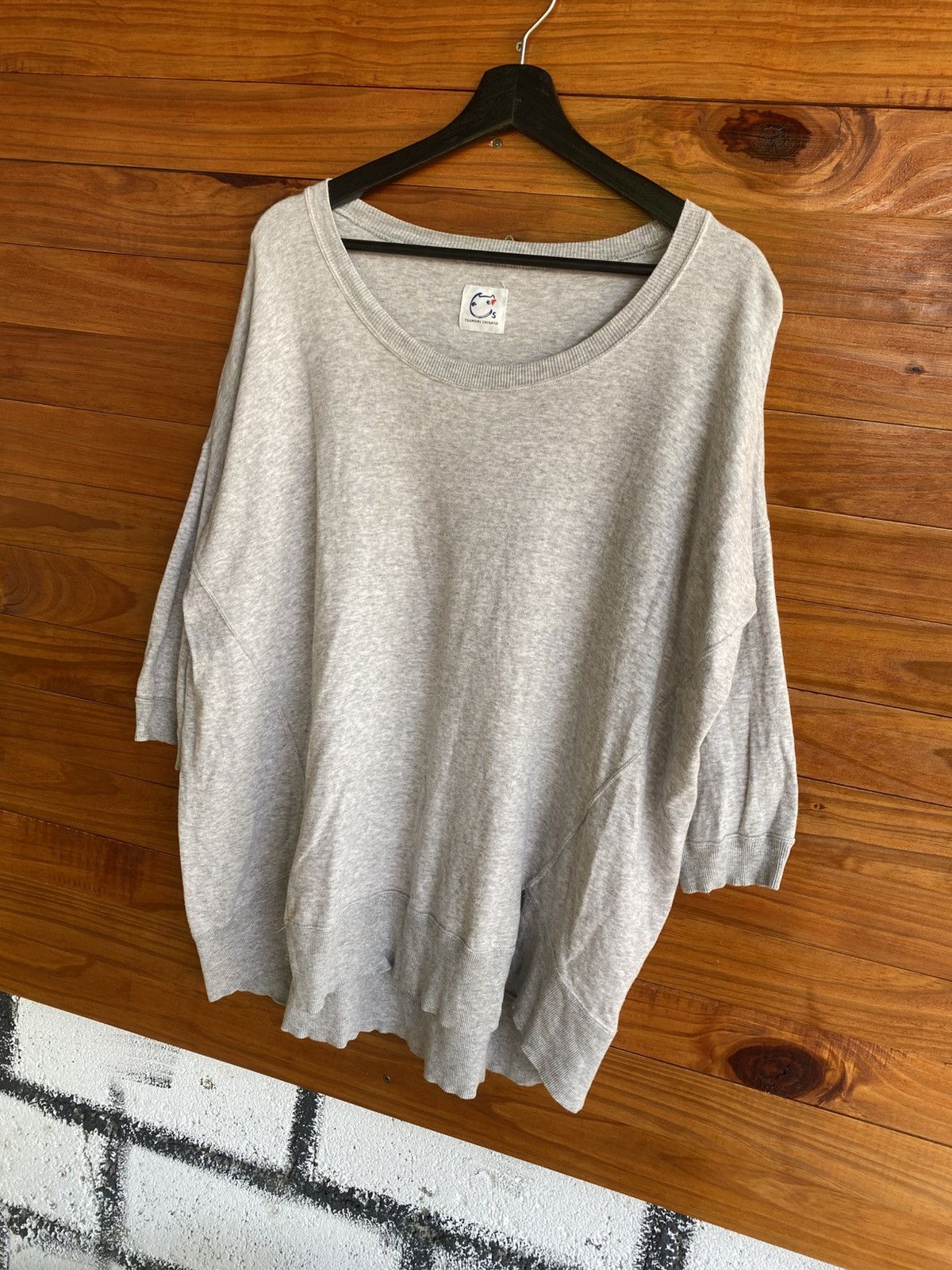Tsumori Chisato Tsumori Chisato Cats Oversized Light Grey Pullover – Casual Size M / US 6-8 / IT 42-44 - 4 Thumbnail