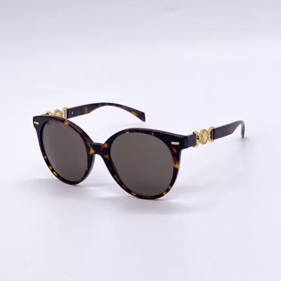 image of NWT Versace Ve4442 - 108-3-55 Havana Sunglasses in Brown, Women's