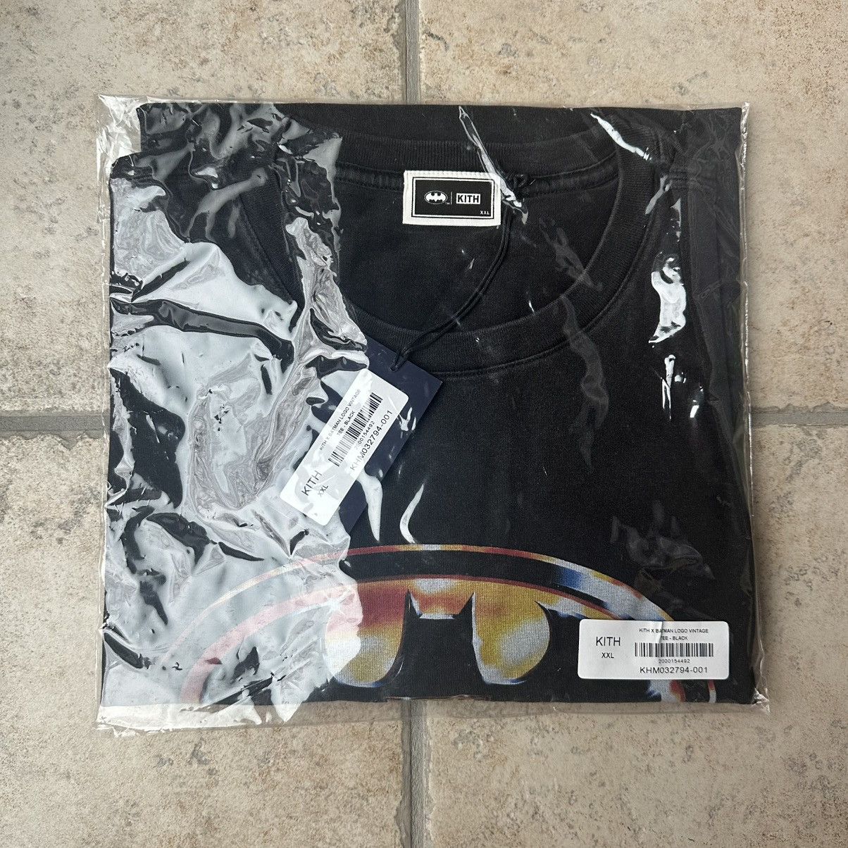 Batman × Kith Kith Batman Logo Vintage Tee Black Size XXL | Grailed