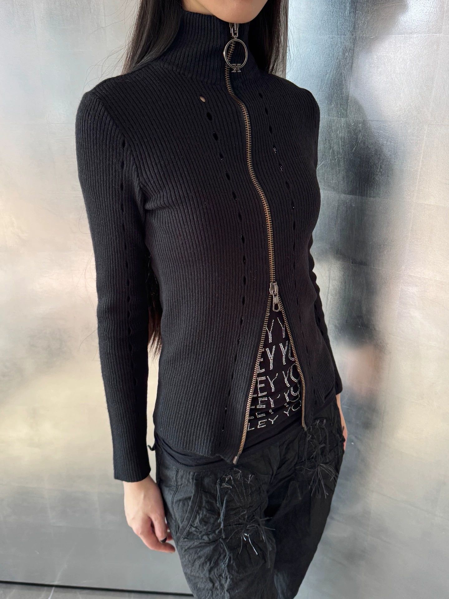 John Richmond John Richmond Virgin Wool Open 2-Zip Jacket Size L Size L / US 10 / IT 46 - 5 Thumbnail