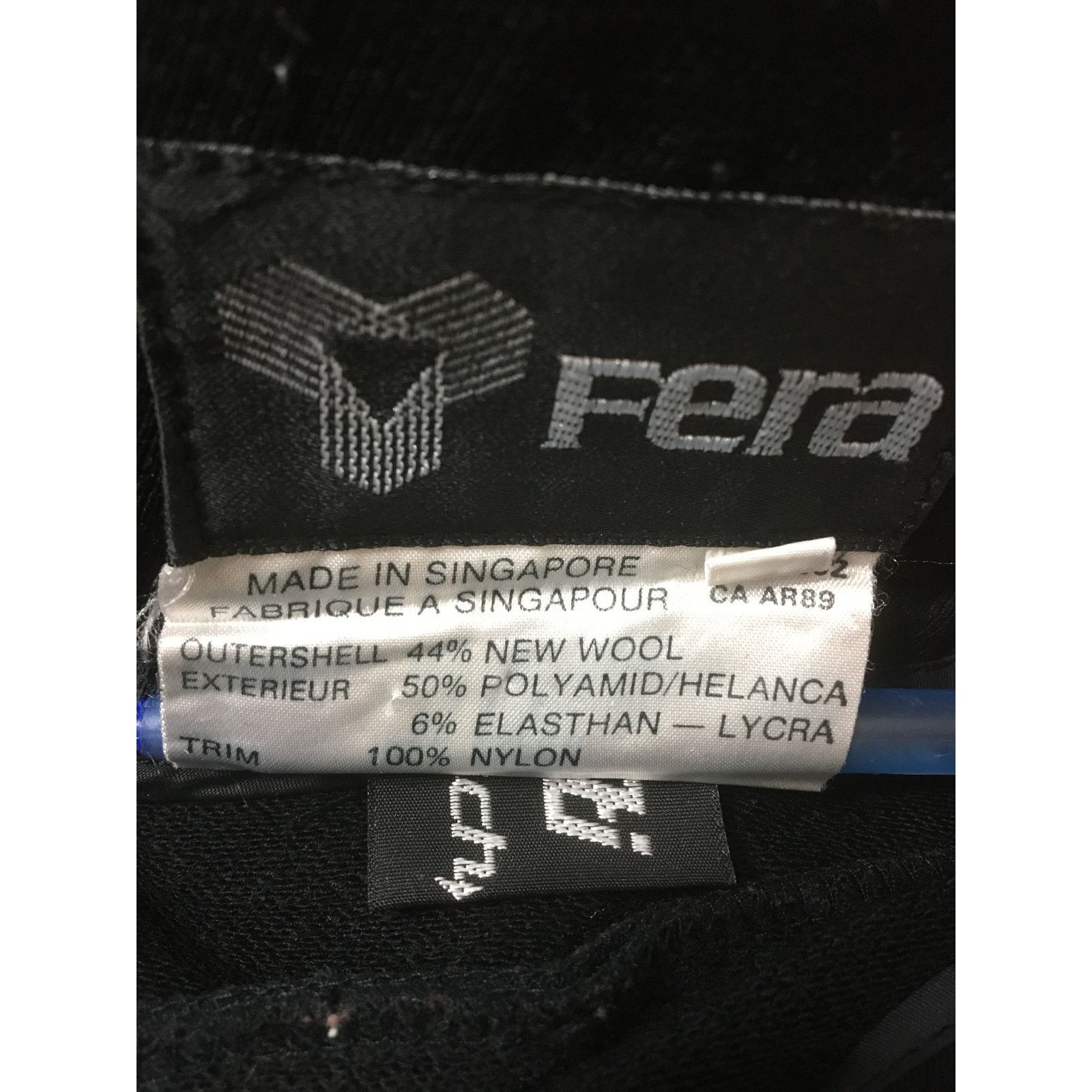 Fera FERA Stretchy 34R In Boot Black Snow Ski Wool Blend Pants Size 34" / US 12 / IT 48 - 4 Thumbnail