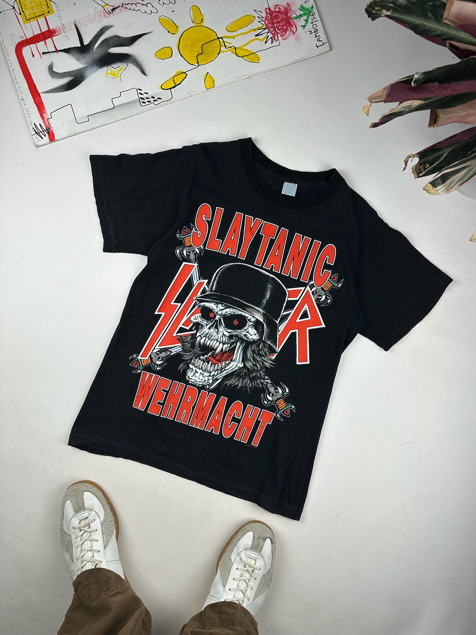 Vintage Slayer tshirt slaytanic vintage Size US M / EU 48-50 / 2 - 5 Thumbnail