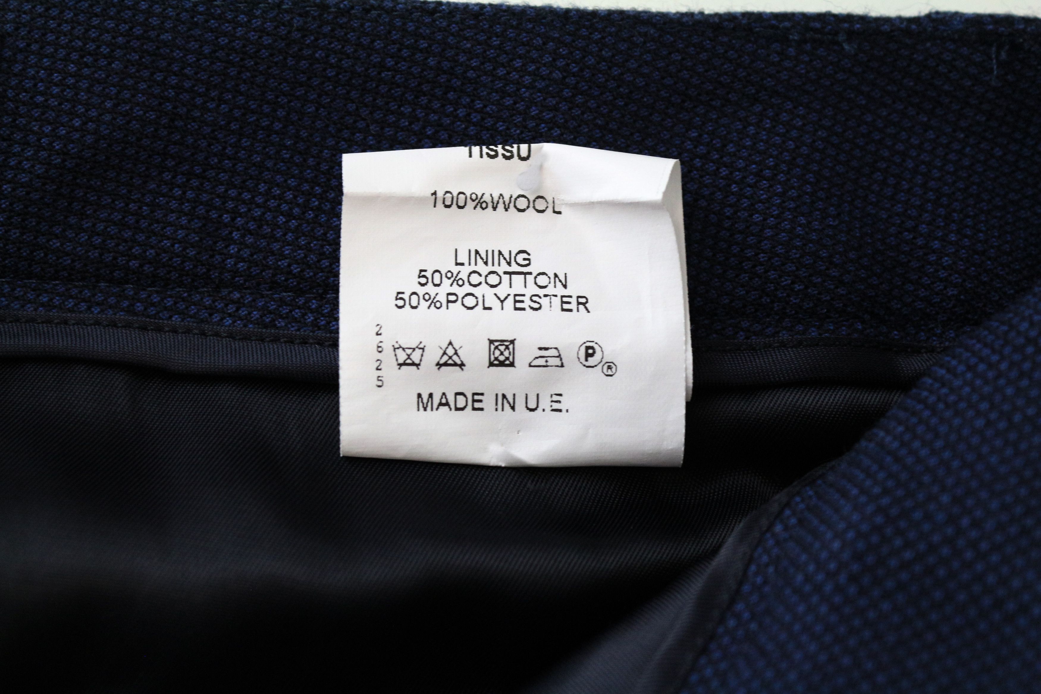 Suitsupply SINA W27/L27 Blue Wool Lined Pleated Trousers 61273 Size US 27 - 6 Thumbnail