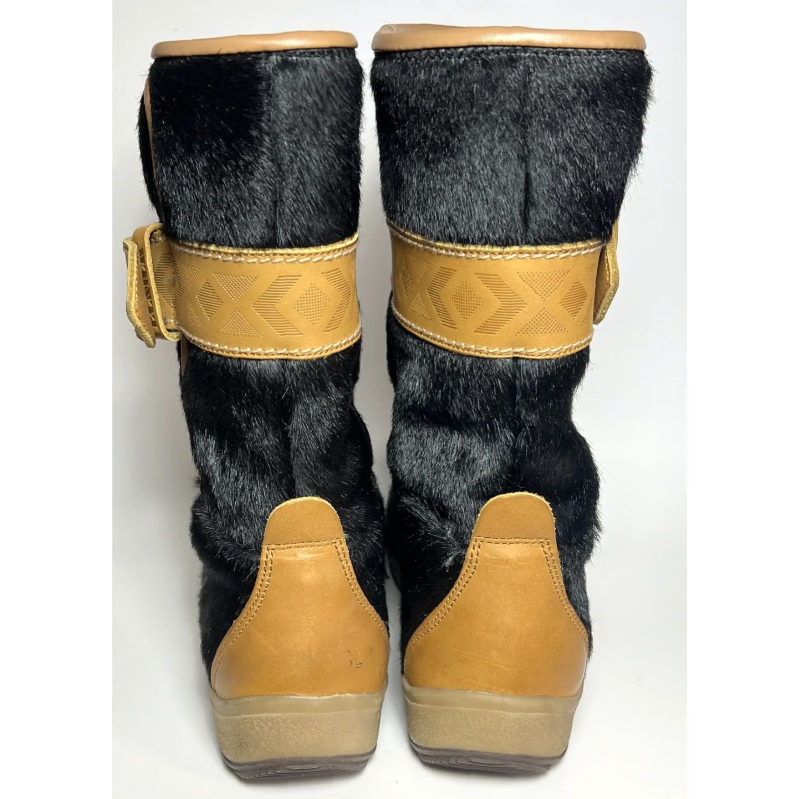 Vintage VINTAGE Tecnica Italy Fur Cold Weather Belted Boot Womens US 11.5 / 12 Eu 44 Size US 12 / IT 42 - 4 Thumbnail