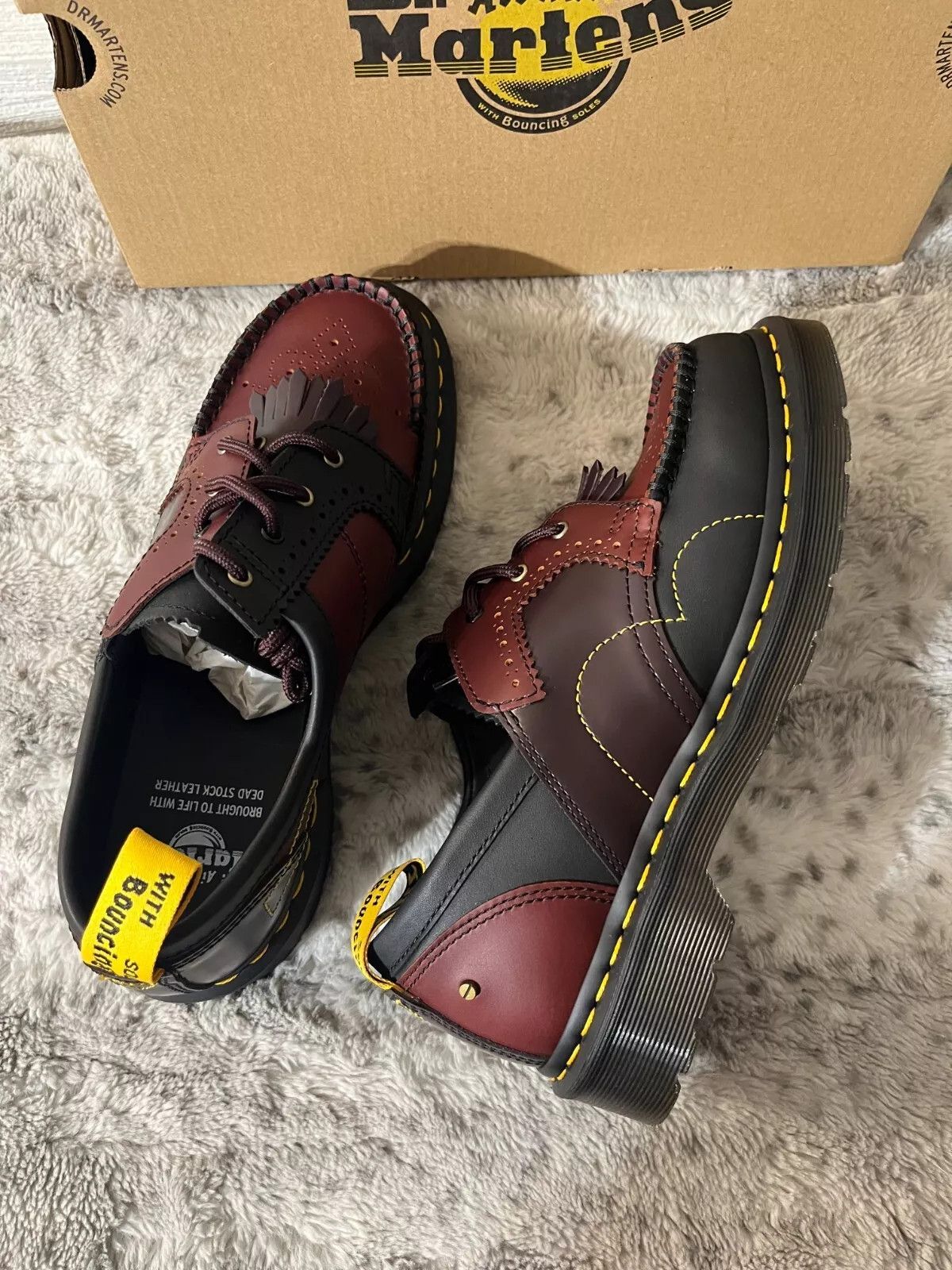 Dr. Martens 1461 Fused Patchwork Men’s Brogue Derby Size US 10 / EU 43 - 7 Thumbnail