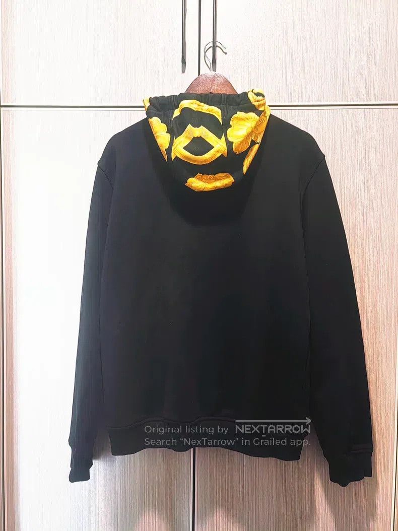 Versace Versace Black gold baroque pattern hooded sweatshirt Size US L / EU 52-54 / 3 - 6 Thumbnail
