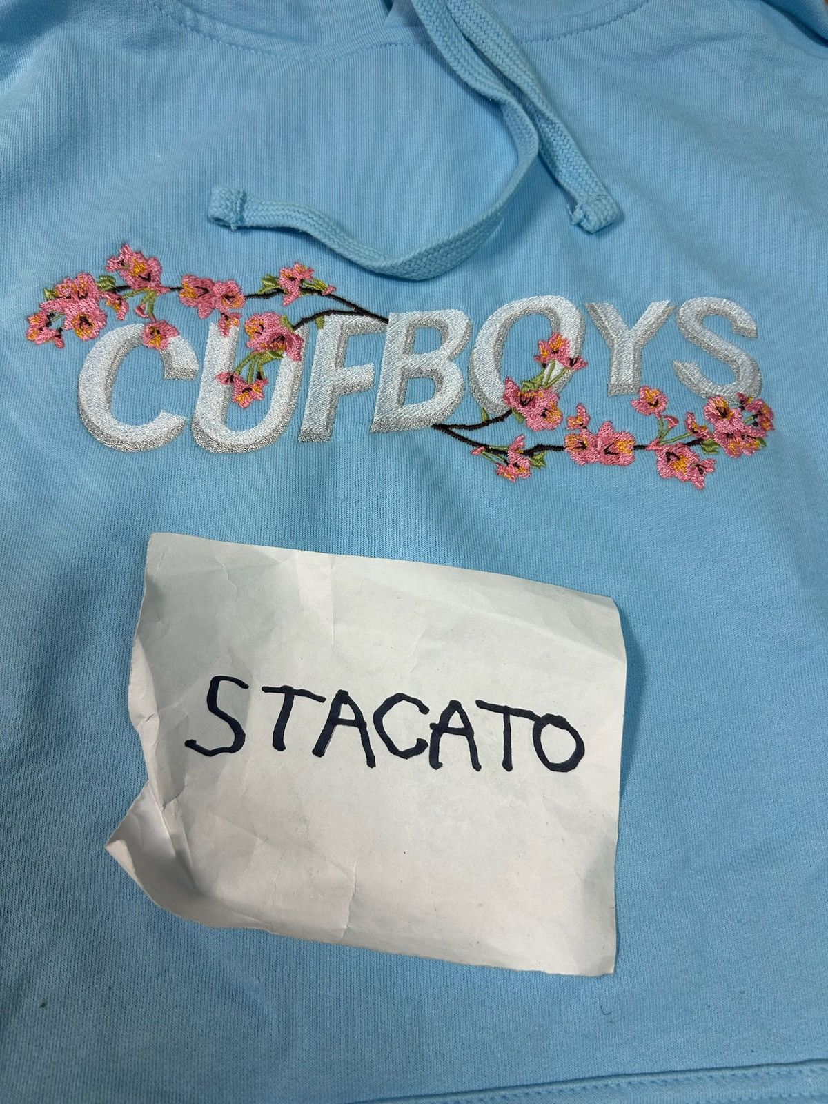 Rap Tees × Vintage CUFBOYS Cherry Blossom Hoodie Blue Size US S / EU 44-46 / 1 - 3 Thumbnail