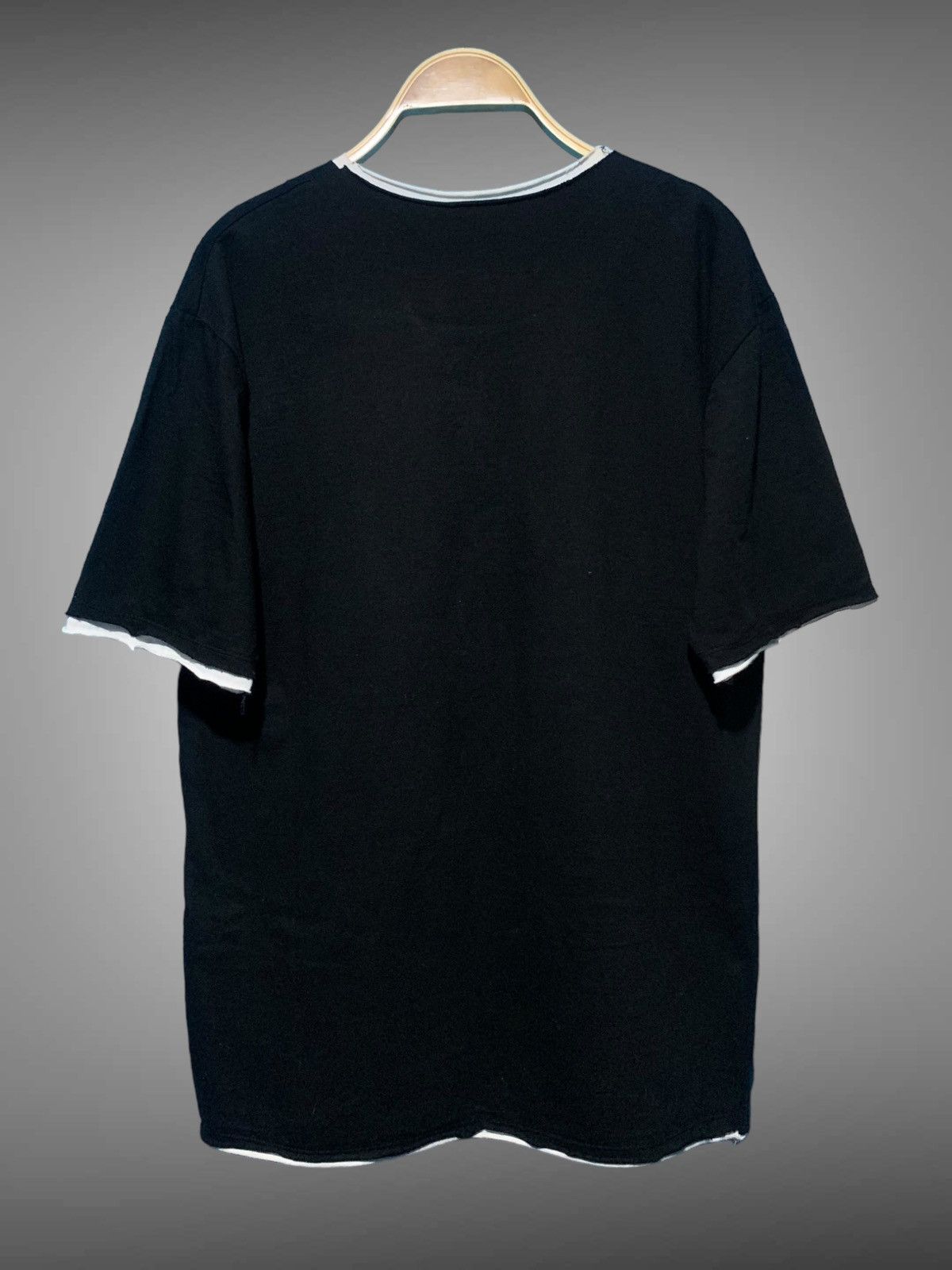 If Six Was Nine × Japanese Brand × Le Grande Bleu (L.G.B.) Japan gothic Poem laces up double layer punk T shirt Size US M / EU 48-50 / 2 - 10 Thumbnail