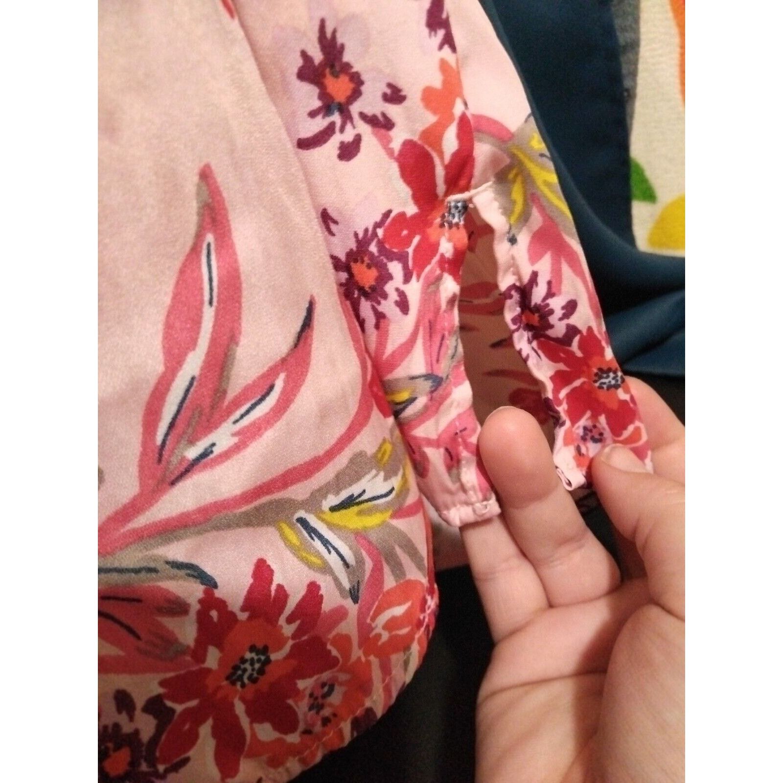 Other Terra Sky Womens (14w)Drop Shoulder Flutter Sleeve Floral Size XL / US 12-14 / IT 48-50 - 3 Thumbnail