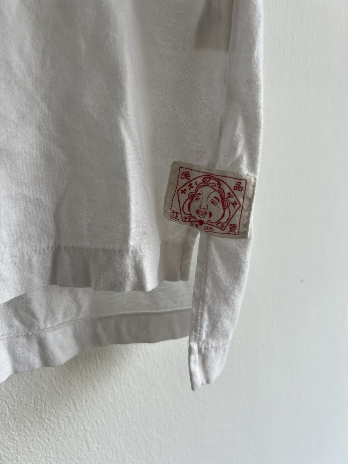 Evisu 1990s Evis Daicock Seagull Logo Double V Cropped Tee Shirt Size US S / EU 44-46 / 1 - 5 Thumbnail