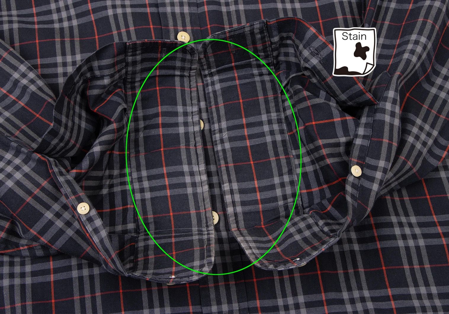 Burberry Cotton Button-Down Check Shirt in Navy Gray Red Size 41 Size US M / EU 48-50 / 2 - 10 Thumbnail