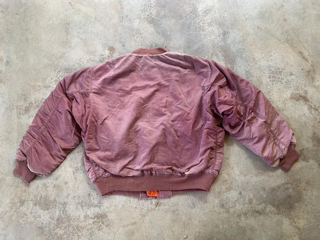 Converse × Vintage Converse Faded Red Bomber Jacket Size US L / EU 52-54 / 3 - 4 Thumbnail