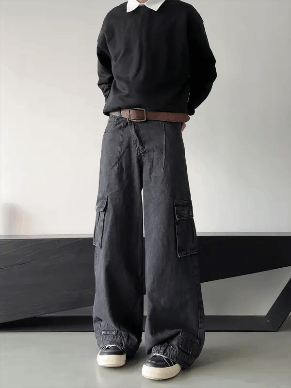 Jean Kobashi x Izumi Gray Cargo Multi Pocket Pants Size US 30 / EU 46 - 3 Thumbnail