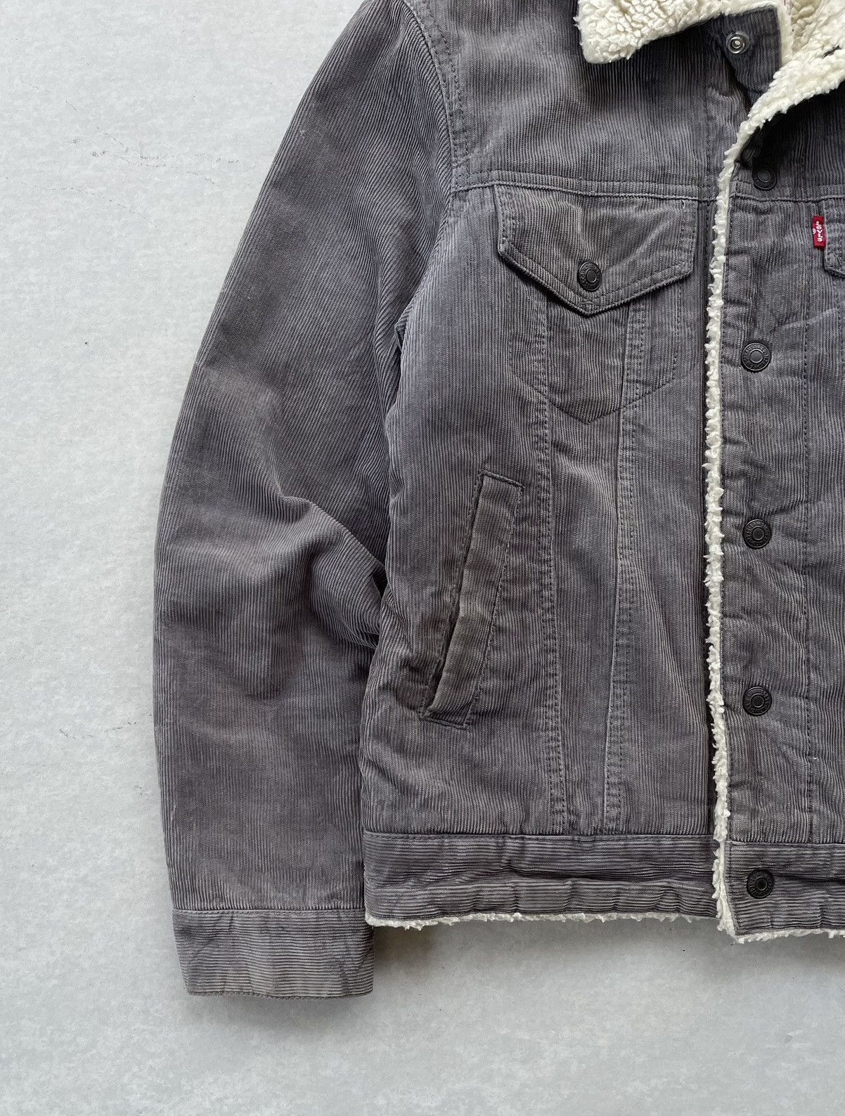 Levi's Vintage Clothing 🔥 Levis Men's Sherpa Corduroy Trucker Jacket Size US S / EU 44-46 / 1 - 7 Thumbnail