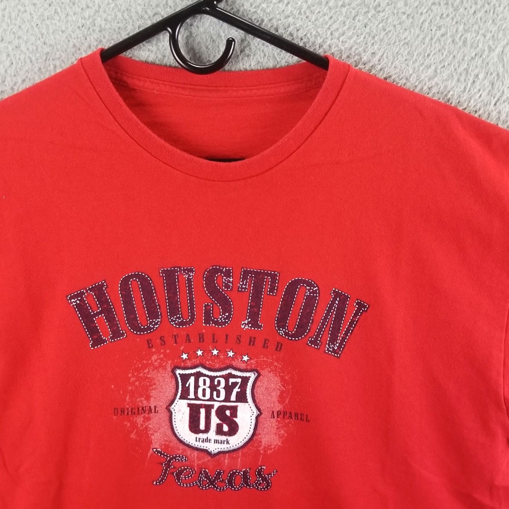 Vintage Texas Houston Shirt Adult Large Red Tee Size US L / EU 52-54 / 3 - 2 Thumbnail