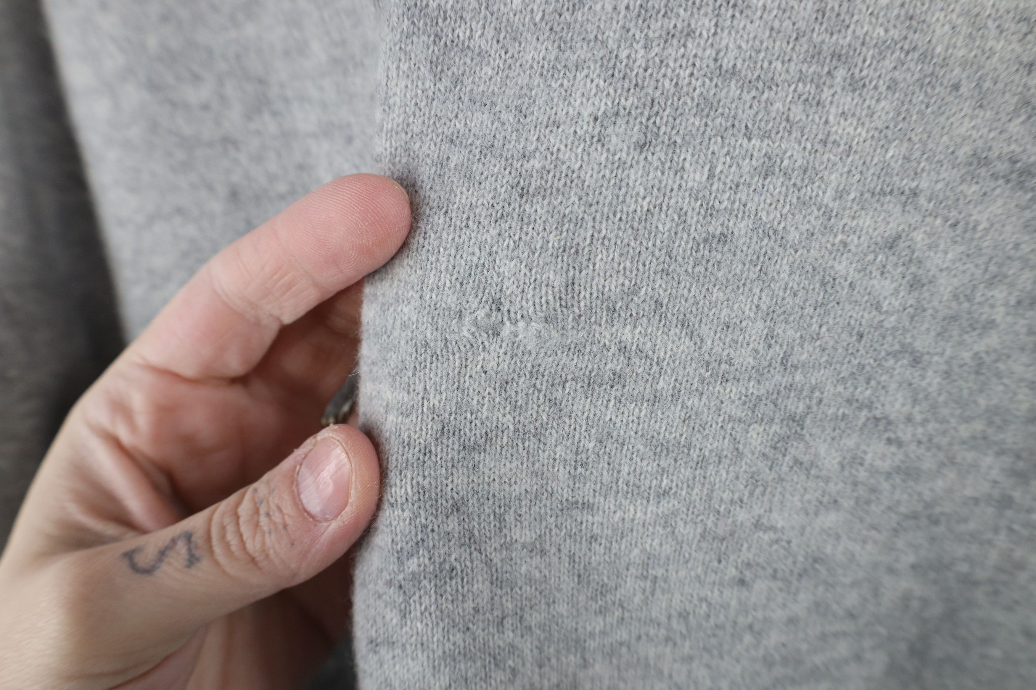 Vintage Vintage 90s Streetwear Blank Soft Cashmere Knit Sweater Size US L / EU 52-54 / 3 - 4 Thumbnail