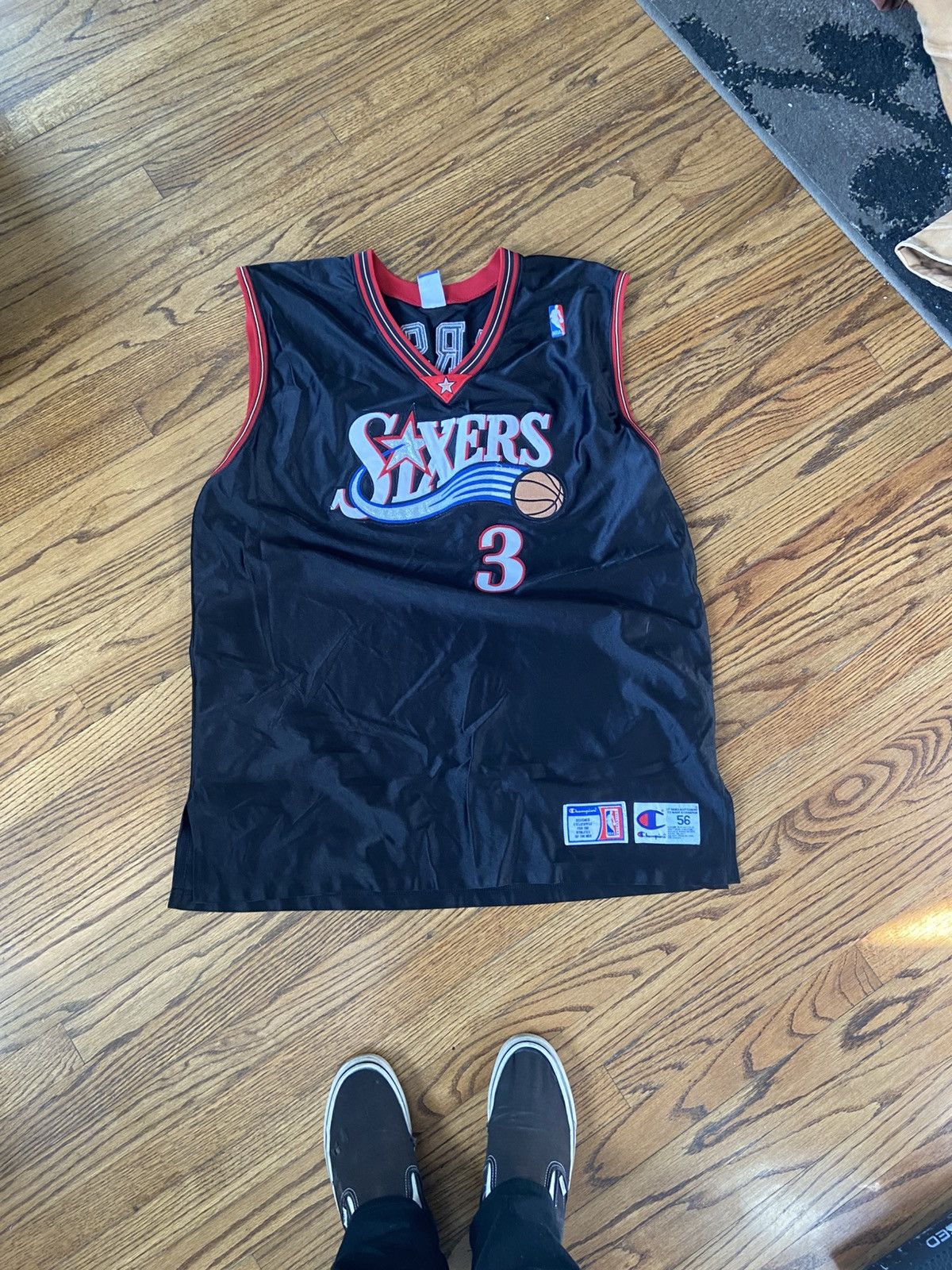 Champion Vintage 76ers iverson champion jersey Size US XXL / EU 58 / 5 - 1 Thumbnail