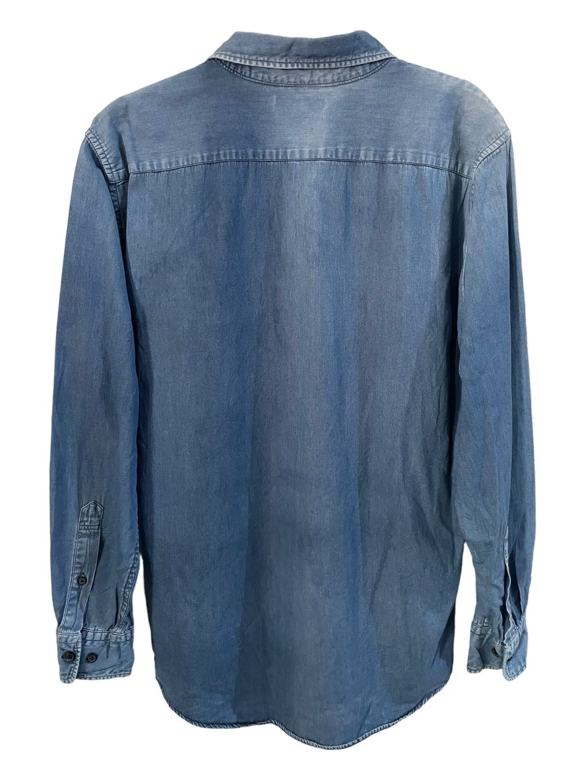 Japanese Brand × Uniqlo Uniqlo Vintage Denim Flannel Shirt Size US L / EU 52-54 / 3 - 2 Thumbnail