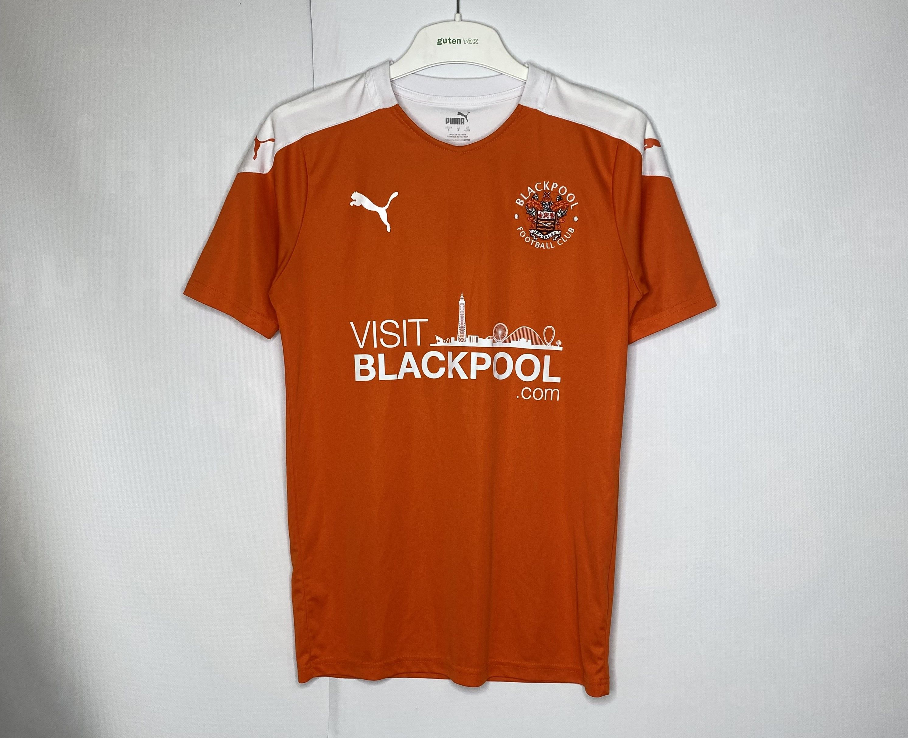 Puma BLACKPOOL FC 2020 2021 HOME FOOTBALL SHIRT SOCCER JERSEY Size US S / EU 44-46 / 1 - 1 Thumbnail