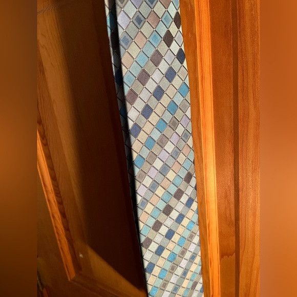 Kenneth Cole Kenneth Cole Reaction multicolor Cube design tie 100% silk Size ONE SIZE - 2 Thumbnail