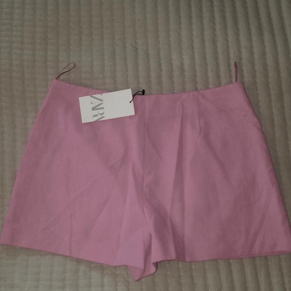 Zara NWT Zara Large Pink Skorts Size 36" / US 14 / IT 50 - 2 Thumbnail