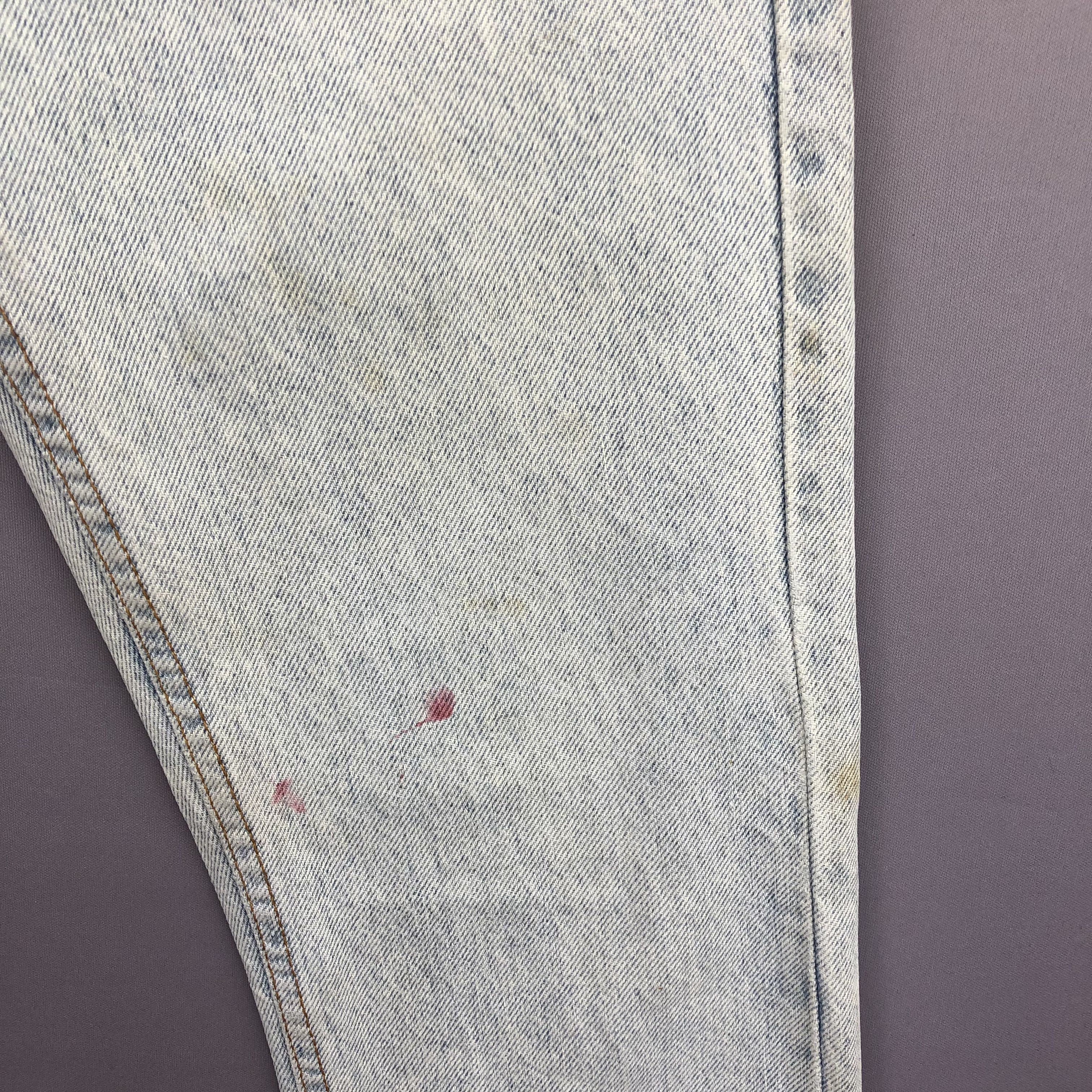 Levi's 90s Levis 505 X Yokohama F Marinos Jeans Light Wash Denim Size 26" / US 2 / IT 38 - 5 Thumbnail