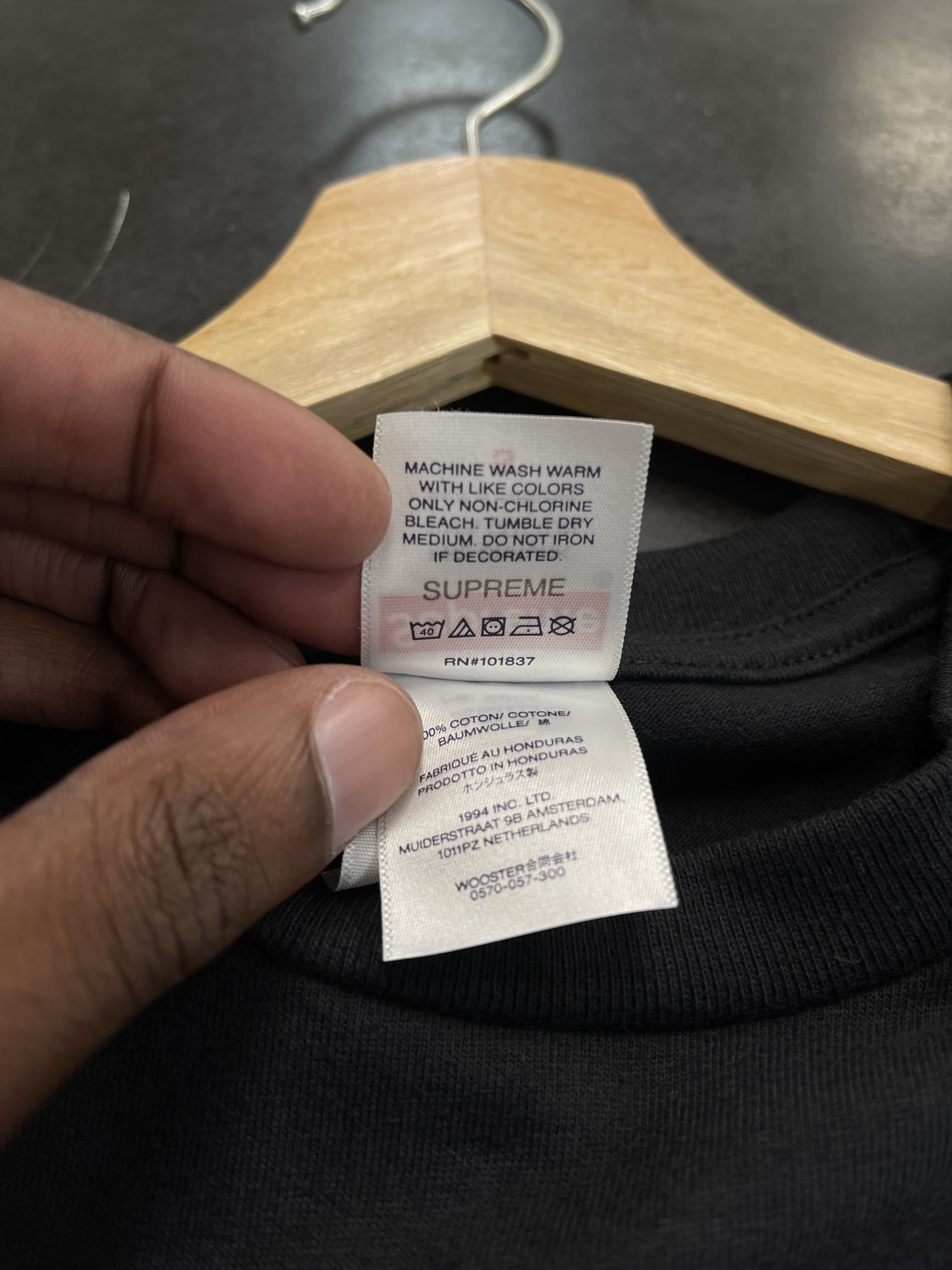 Supreme Supreme Stick Tee Black | Grailed
