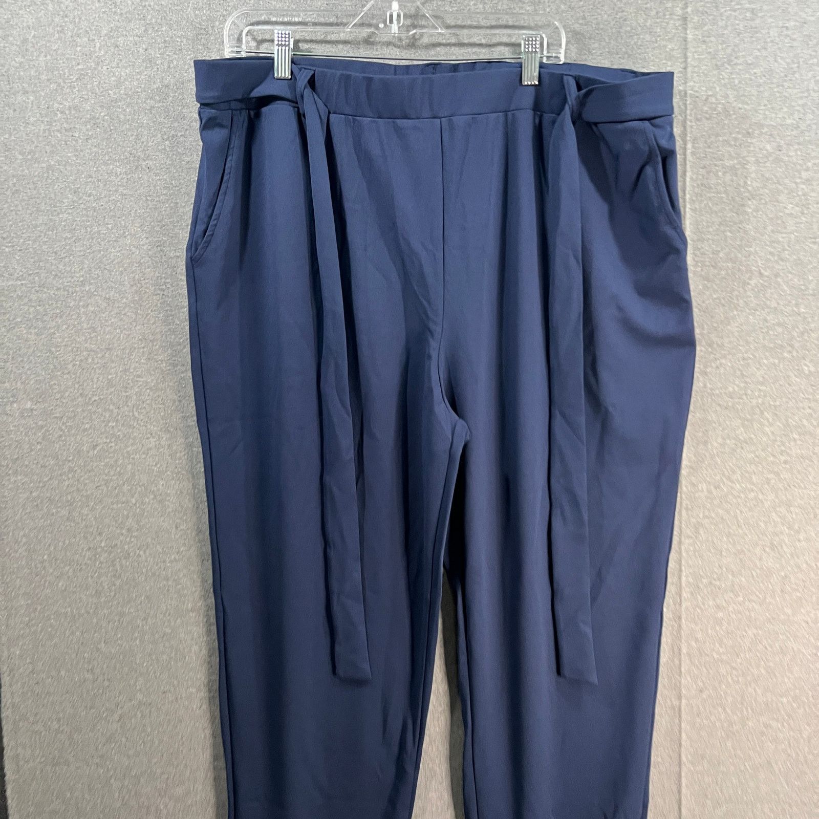 Other Girl With Curves Tall Knit Belted Jogger Pants Midnight Size 40" / US 18 - 5 Thumbnail