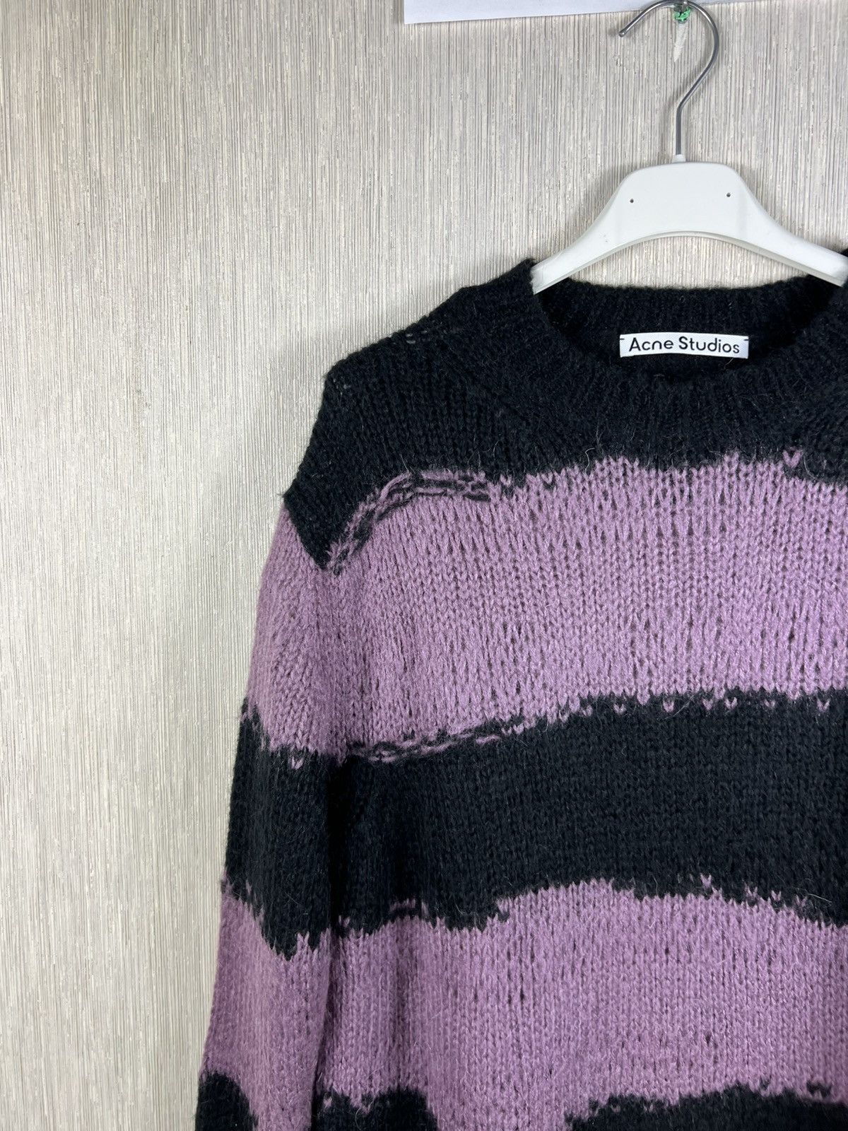 Acne Studios Acne Studios distressed open knit sweter striped Kurt Cobain Size US M / EU 48-50 / 2 - 4 Thumbnail
