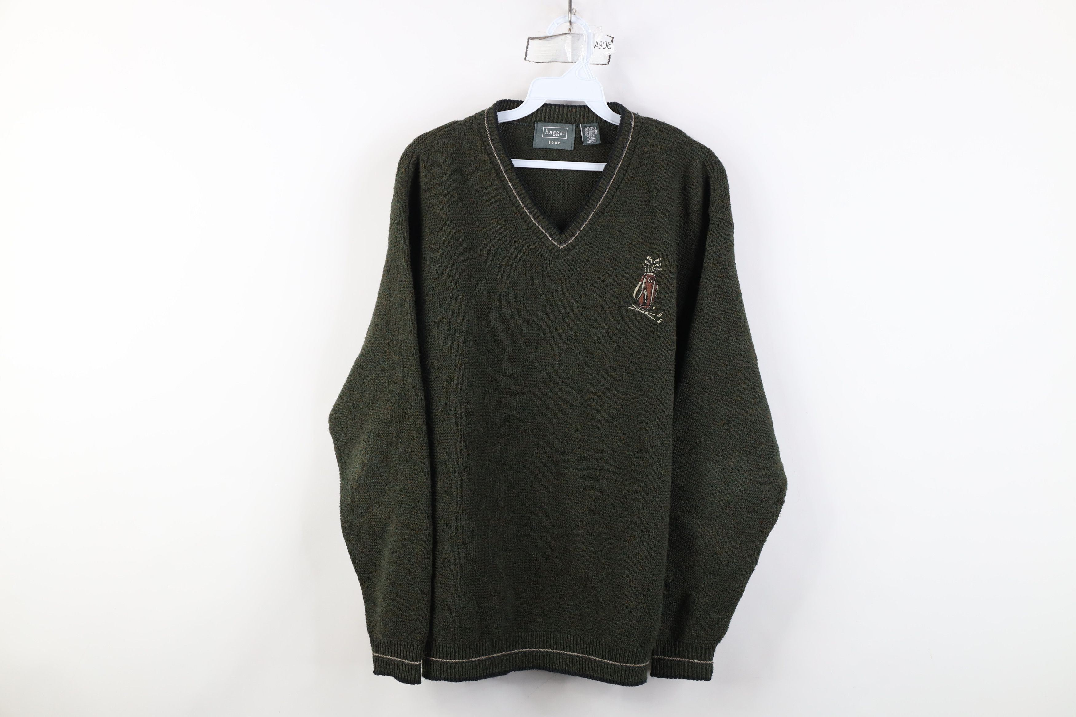 Vintage Vintage 90s Streetwear Fleck Argyle Golf Knit Sweater USA Size US M / EU 48-50 / 2 - 1 Thumbnail
