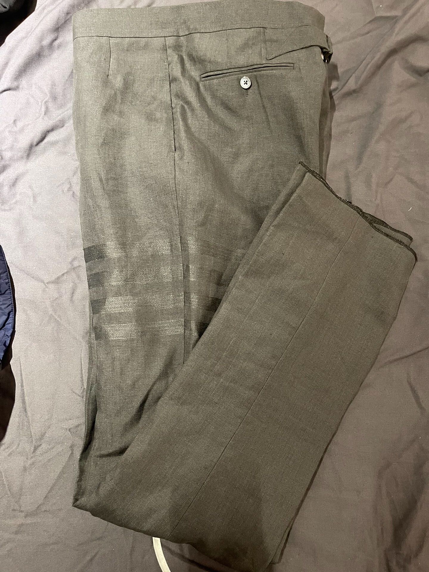 Thom Browne thom browne gray linen trousers size 3 Size US 34 / EU 50 - 1 Thumbnail