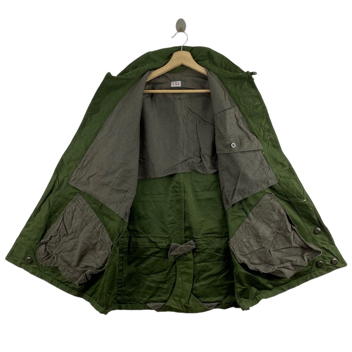 Vintage Vintage 70s 1971 Military C52 Swedish Army Soldier Jacket Size US XL / EU 56 / 4 - 6 Thumbnail