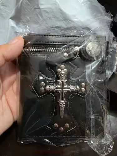 Japanese Brand Skull Cross PU Leather Wallet Size ONE SIZE - 2 Thumbnail