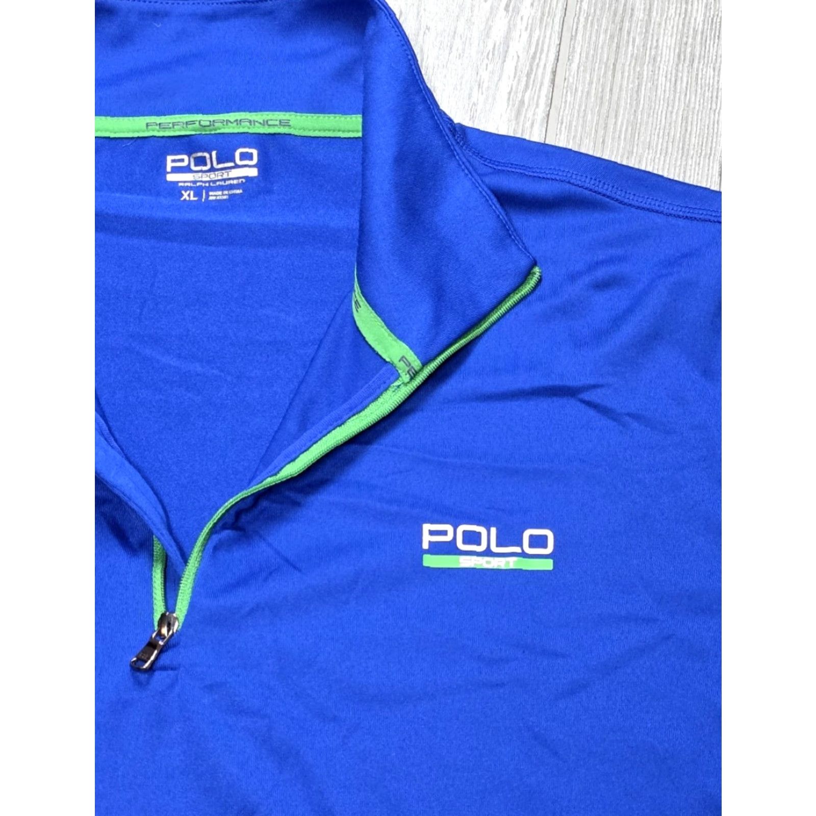 Polo Ralph Lauren Polo Ralph Lauren Polo Sport XL Performance 1/4 Zip Pullover Thermo Vent Blue Men Sweatshirt Knit Zipper 90s Golf Sports Fr0m Size US XL / EU 56 / 4 - 3 Thumbnail