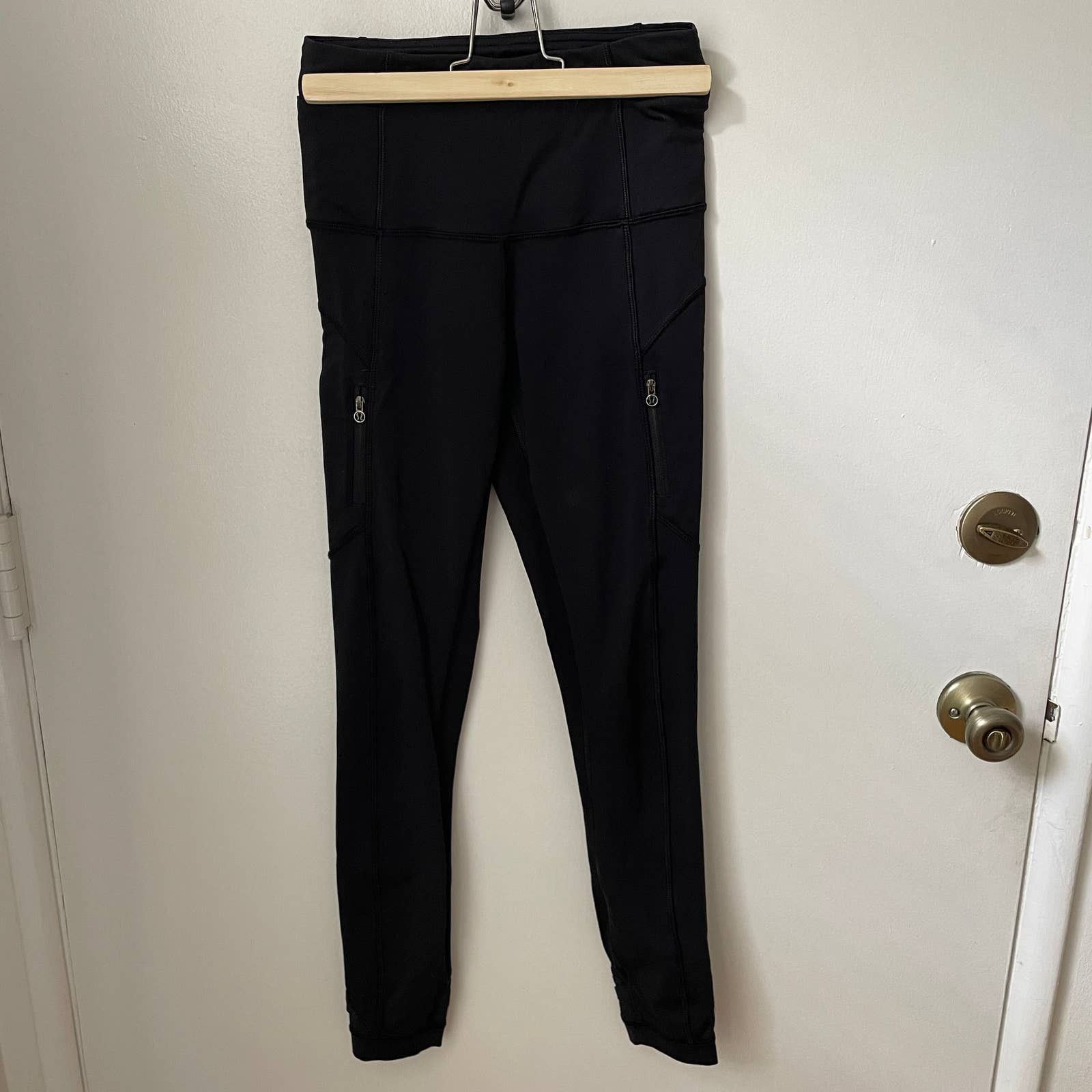 Lululemon Lululemon Speed Tight Cozy Leggings Sz 2 Black Ruching